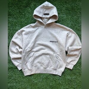 Fear of God Essentials Light Gray Hoodie